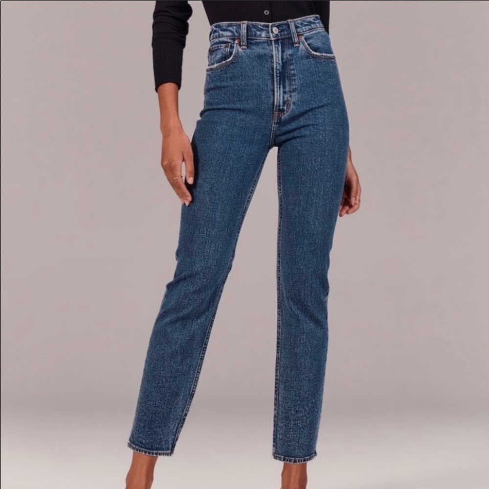 Ankle Straight Ultra High Rise Jeans